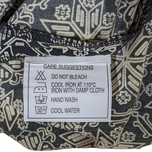 Bagutta Men's Gold & Black Geometric Pattern Button Down Shirt Size XL - Picture 8 of 8